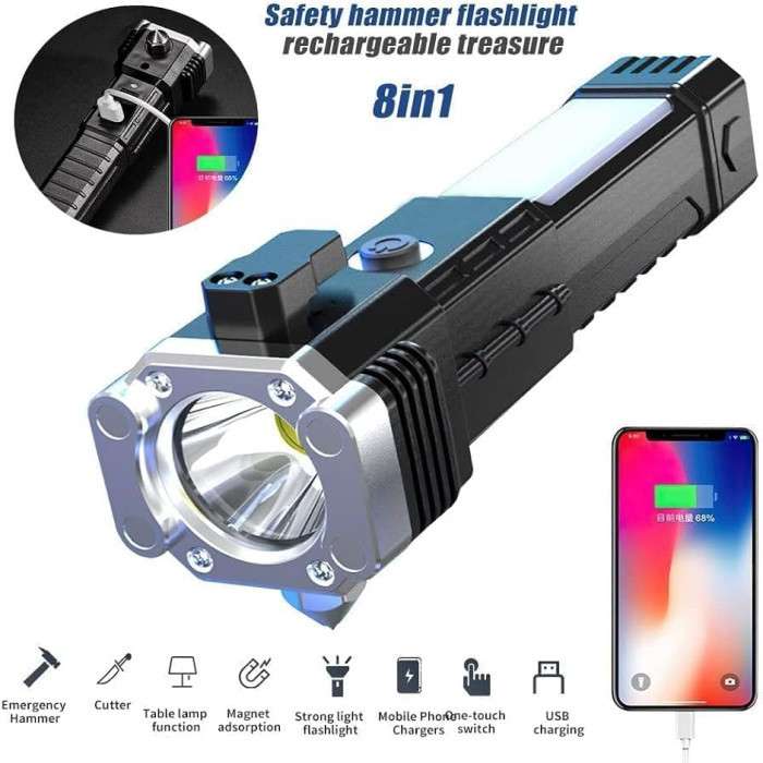 Plastic Rechargeable LED 3W Torch