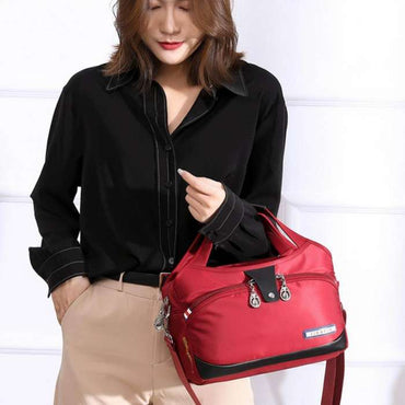 High Quality Large Capacity Waterproof Anti-theft Fashion Ladies Bag (Merun)