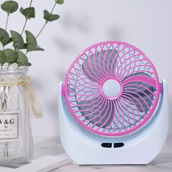 Joy-Super Mini Table Fan with LED Light JY