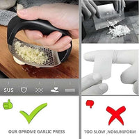 Arc Shaped Garlic Press Crusher With Comfortable Grip