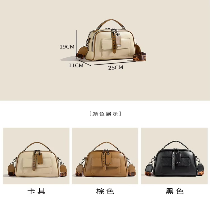 High end ladies' handbag multi-layer large capacity commuting bag