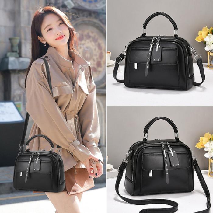 High end ladies' handbag multi-layer large capacity commuting bag