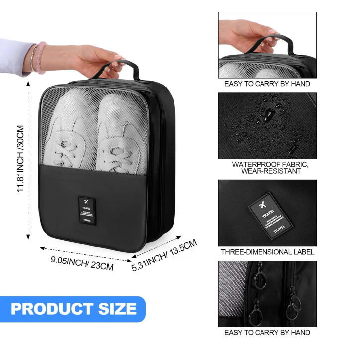 Waterproof Shoe Bags for Travel Bag for Packing Portable Shoe Cubes