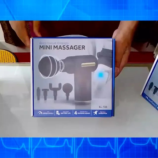 Powerful Handheld Massage Gun for Deep Tissue Relief - Compact & Elegant Design