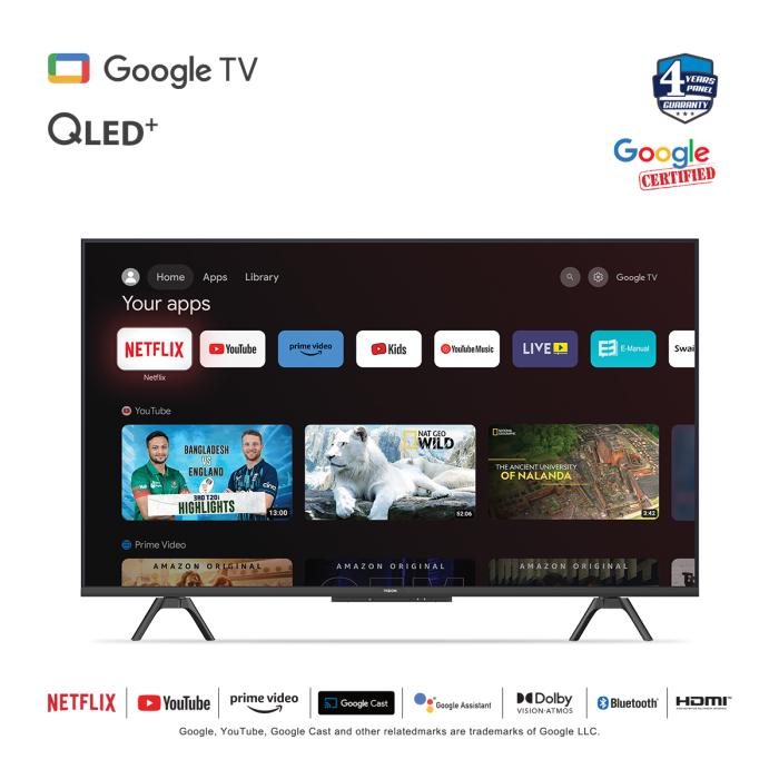Vision 43” QLED Google TV 4K RQ1 Galaxy Pro