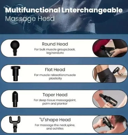 Powerful Handheld Massage Gun for Deep Tissue Relief - Compact & Elegant Design